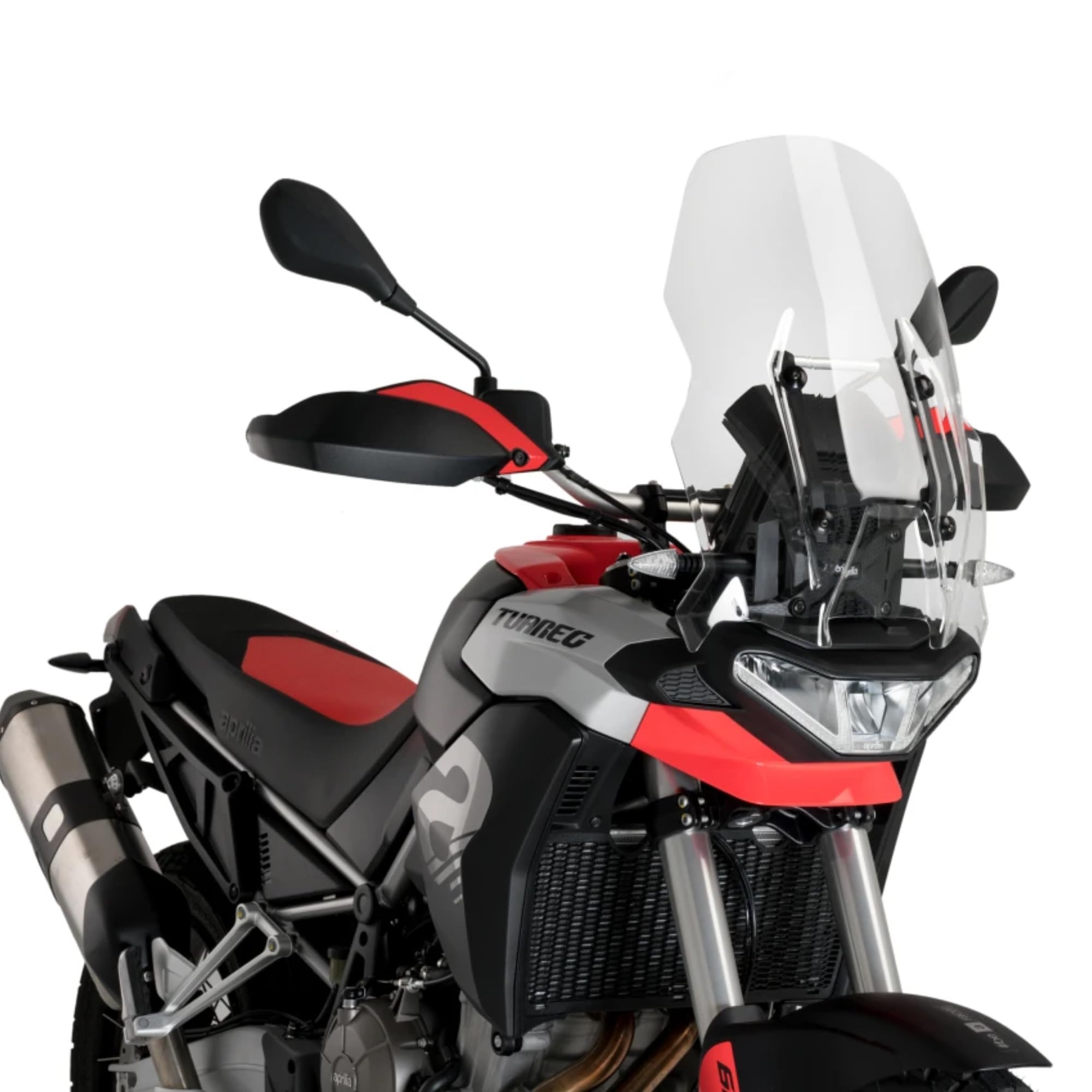 Cupolino Moto Parabrezza Plexiglass JD9 Touring Trasparente Compatibile con APRILIA TUAREG 660 2022-2026