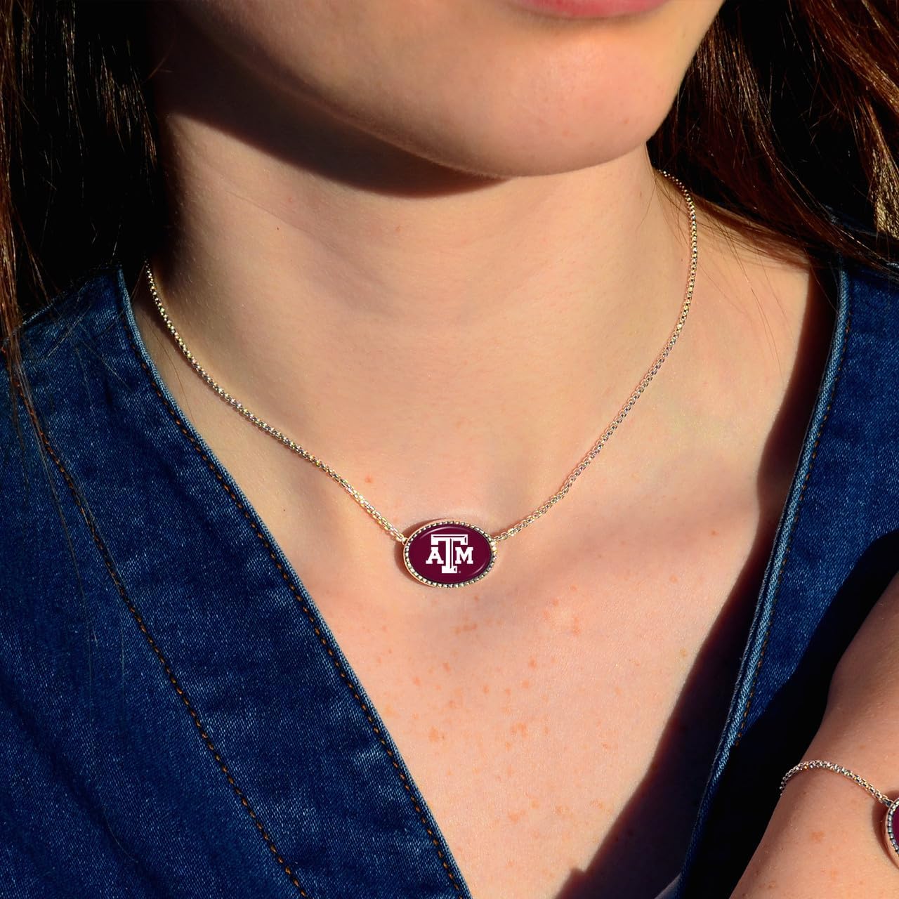 From the Heart Texas A&M Aggies Kennedy Necklace Adjustable Slider Bead Jewelry Gift Licensed TAMU