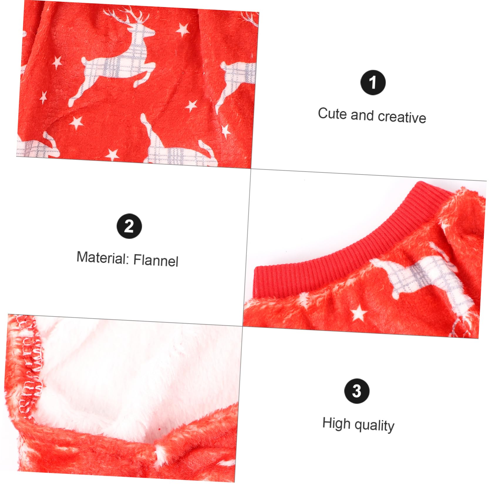 HMJGDHX 2 Pezzi Natale Cucciolo Pupazzo di Neve Costume Cane Vacanza Pigiama Caldo Alce Vestiti per Forniture per Feste per Animali Domestici
