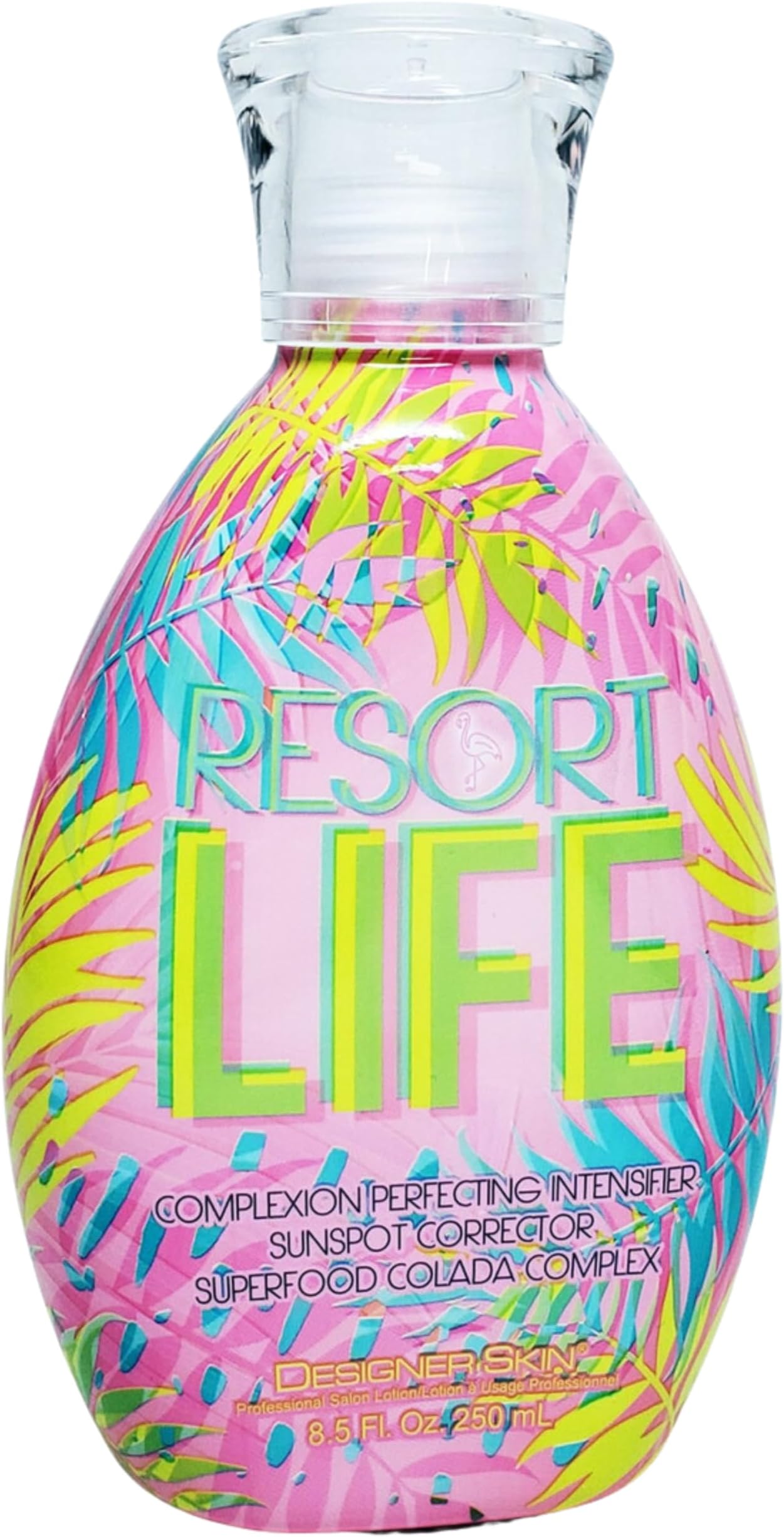 Designer Skin Resort Life Intensifier Tanning Bed Lotion, Complexion Perfecting with Sunspot Corrector 8.5 fluid ounces, White