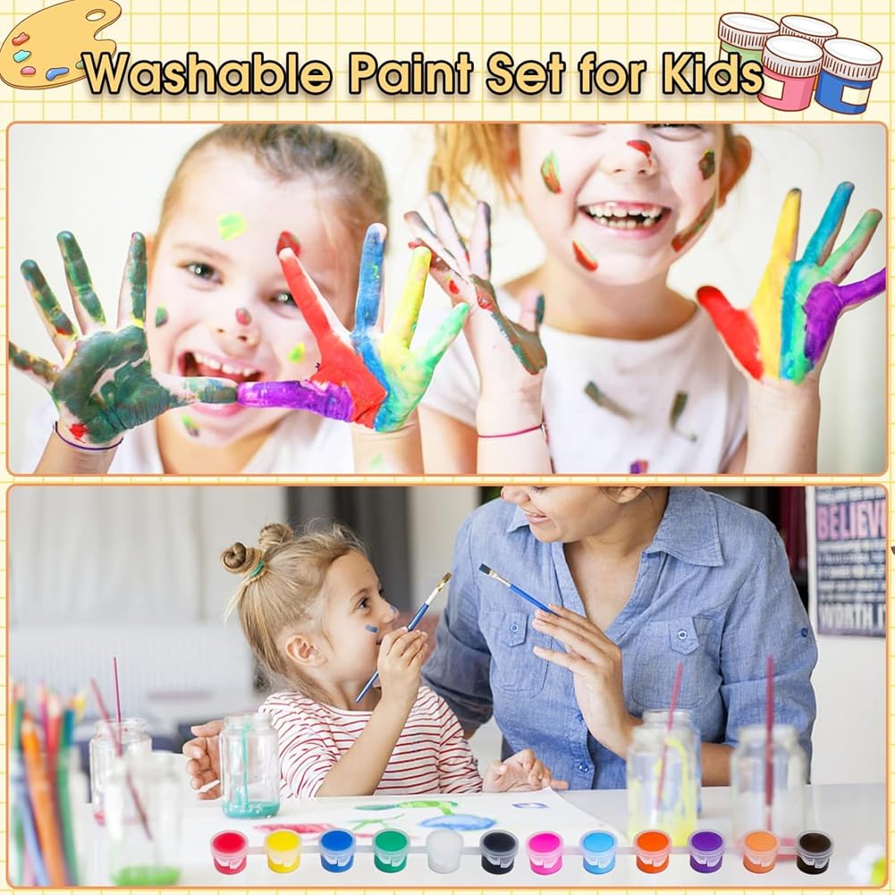 Set di 720 Mini Colori Acrilici, Strisce di Colori Acrilici per Bambini e Adulti, Set di Colori per Bambini per per Feste In Casa, Set 1