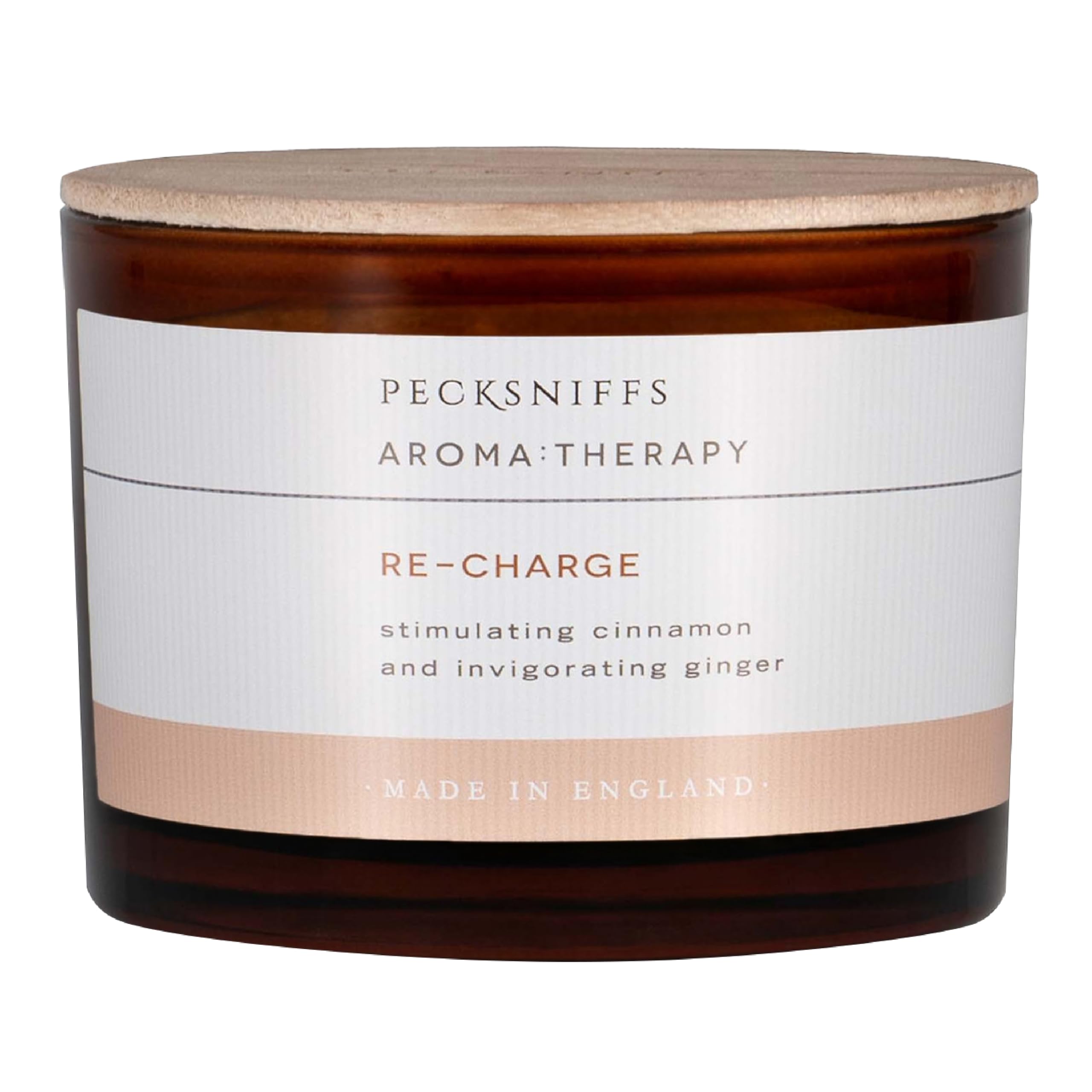 Pecksniff's Scented Candle, Re-Charge Cinnamon, 3 Wick 283 g