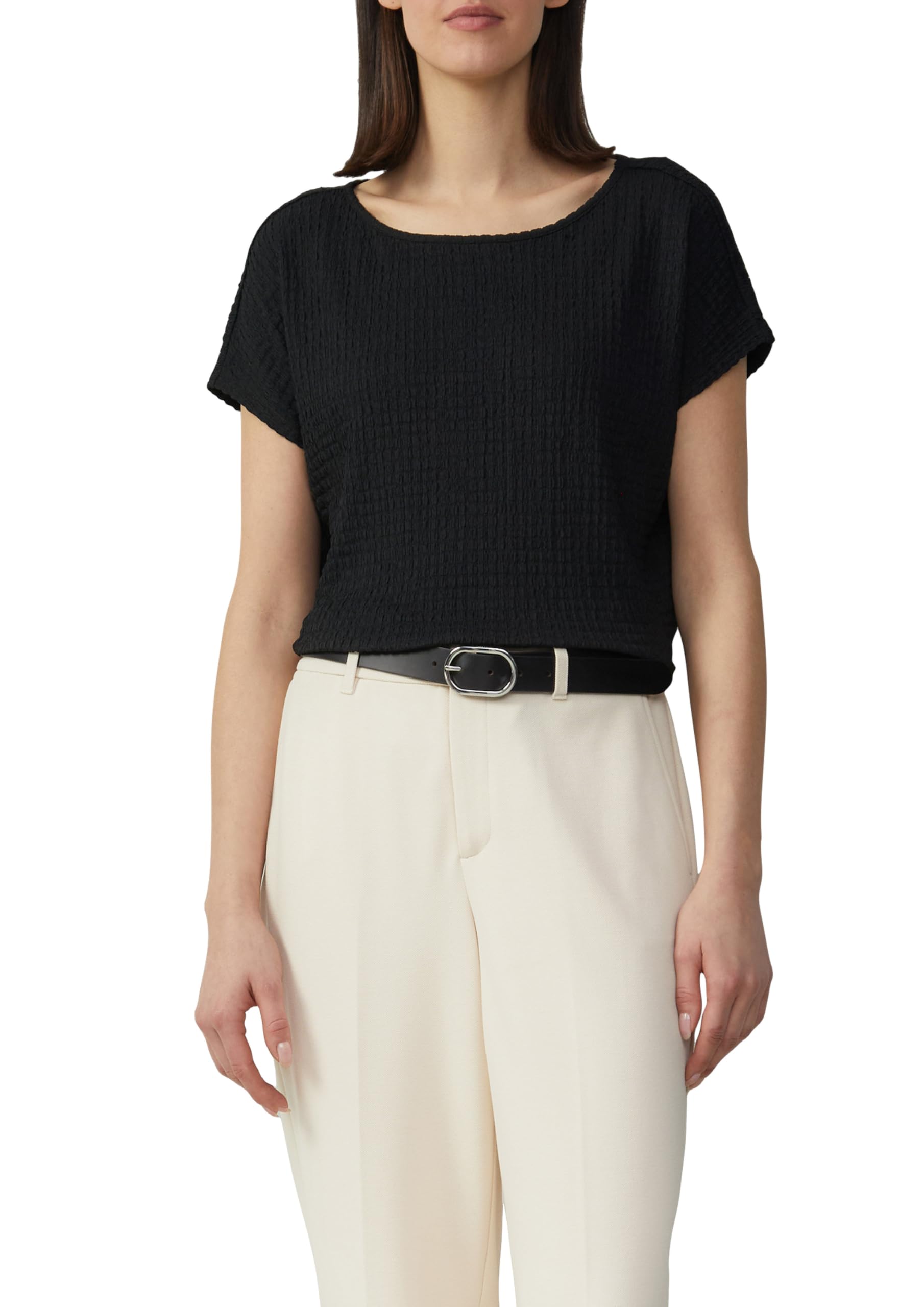 s.Oliver Relaxed Fit Textured Shirt Black