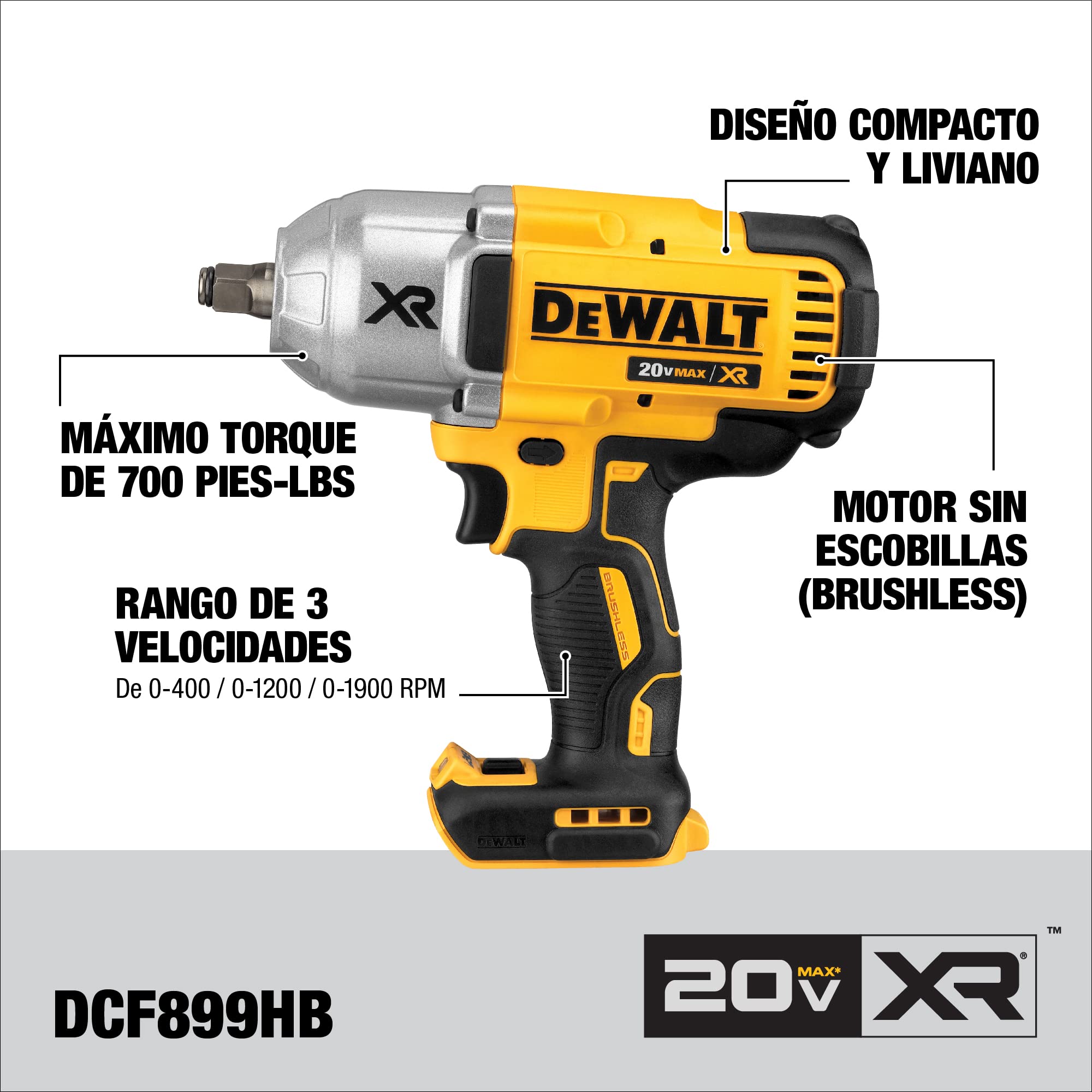 DEWALT 20V MAX XR Impact Wrench Kit 