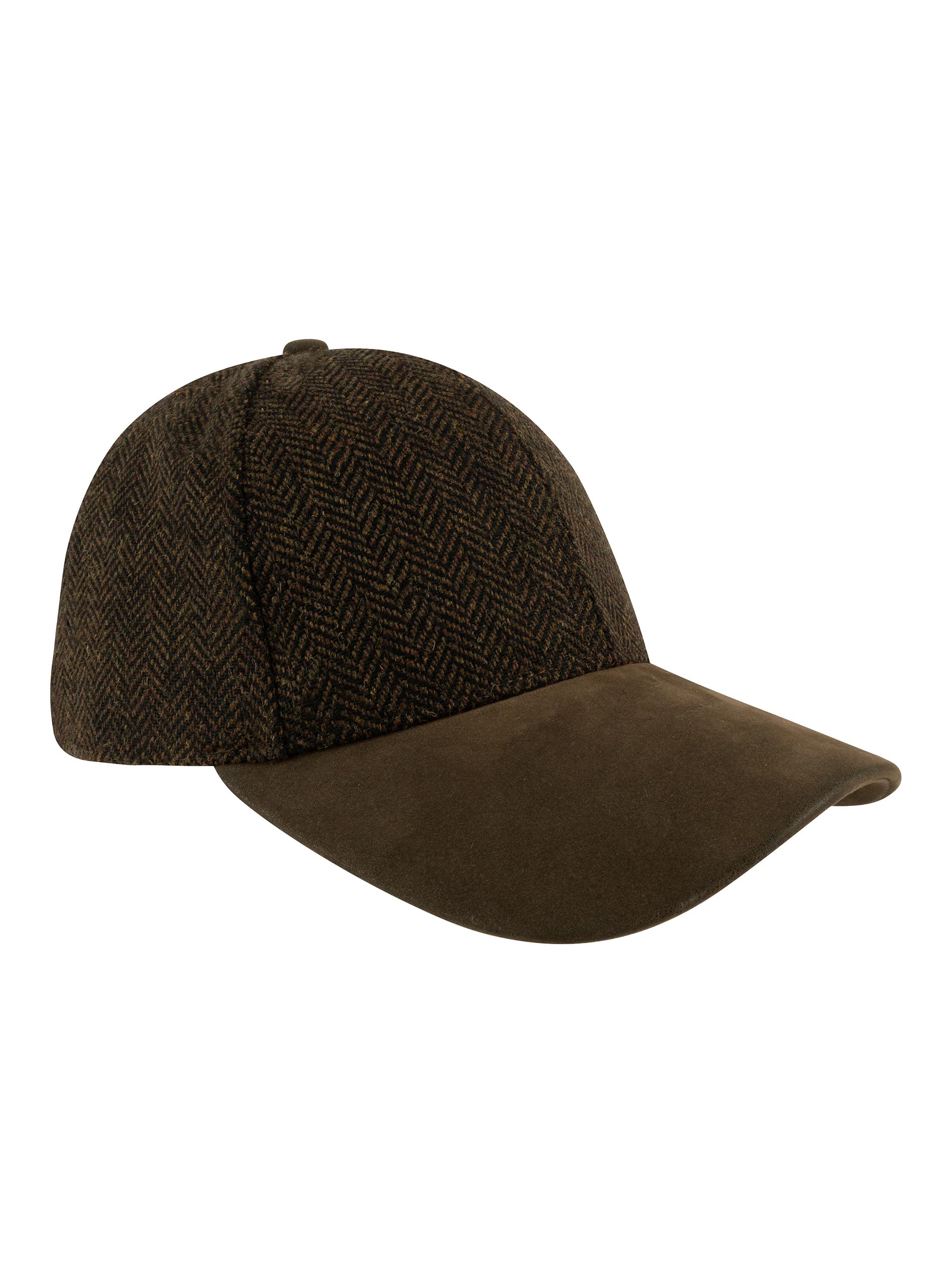 Jack Pyke Unisex Brown Herringbone Pattern Fully Lined Baseball Hat