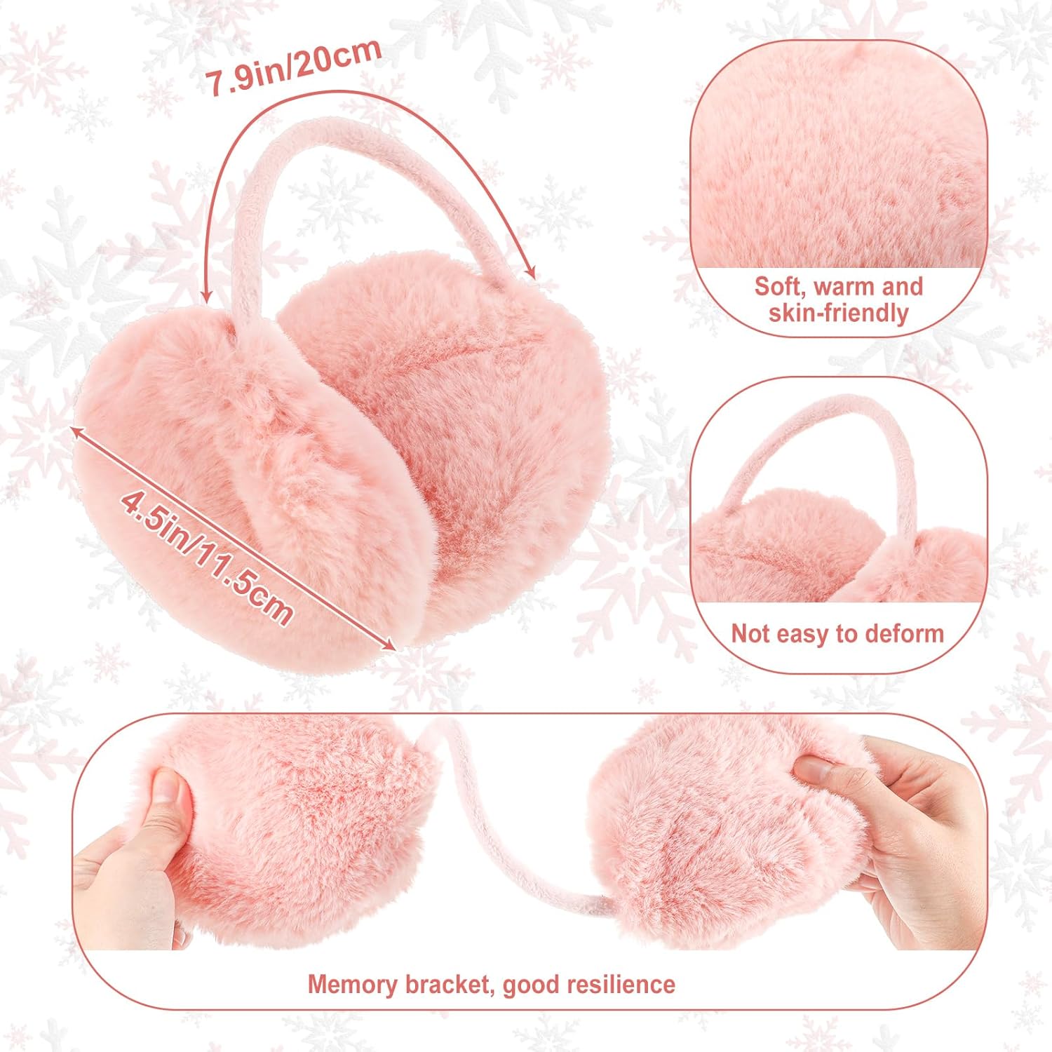 JenPen 4 Pcs Winter Hat Scarf and Gloves Set for Women Include Ear Cover Cold Weather Scarf Hat Knit Beanie Gloves - Image 3