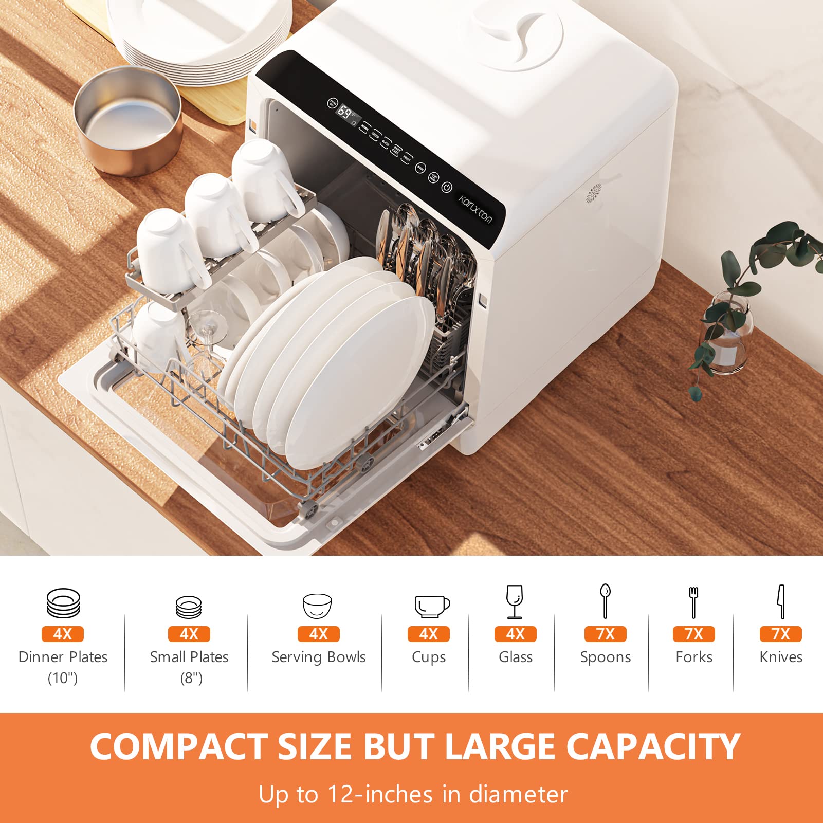 countertop dishwasher 4 place settings