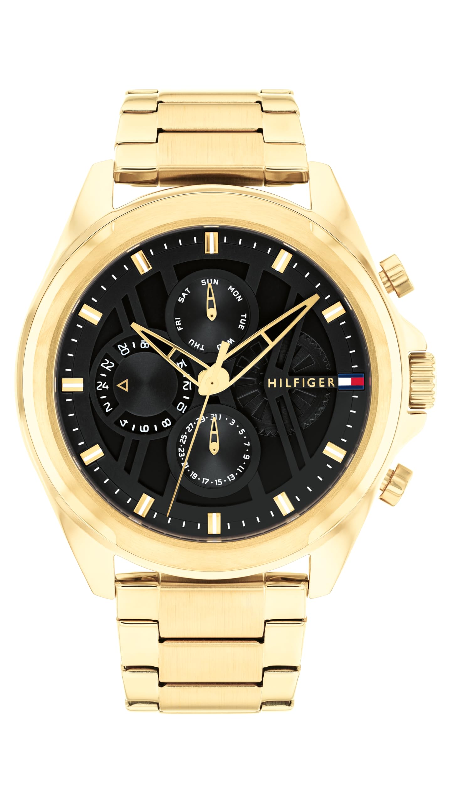 Tommy Hilfiger Multi Zifferblatt Quarz Uhr für Herren mit Edelstahl- oder Lederarmband