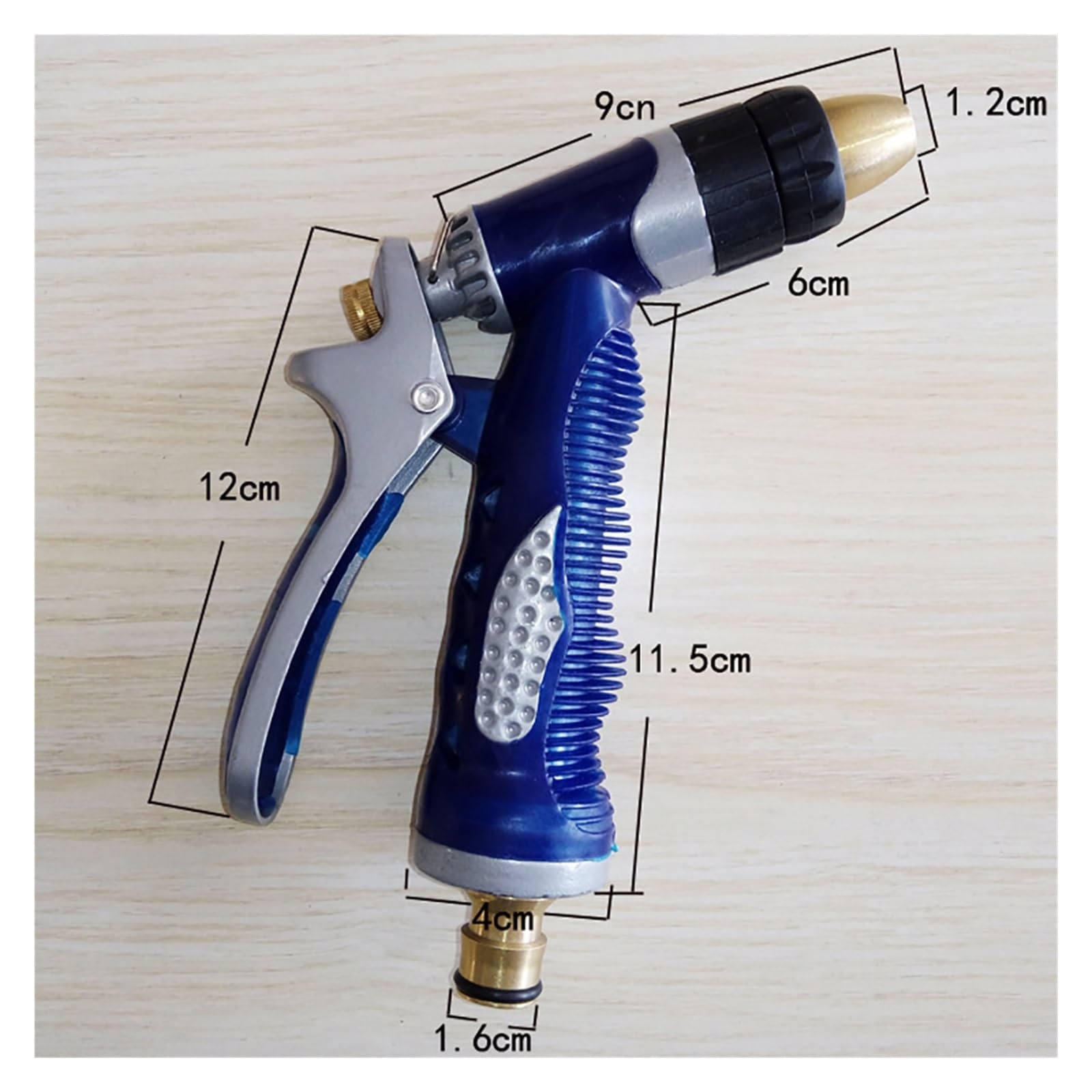 Boquilla De Pistola Riego Alta Presión For Jardín, Ajustable, Agua, Manguera Césped, Pulverizador Multifunción, Herramienta Limpieza FáCil De Usar(White*10)