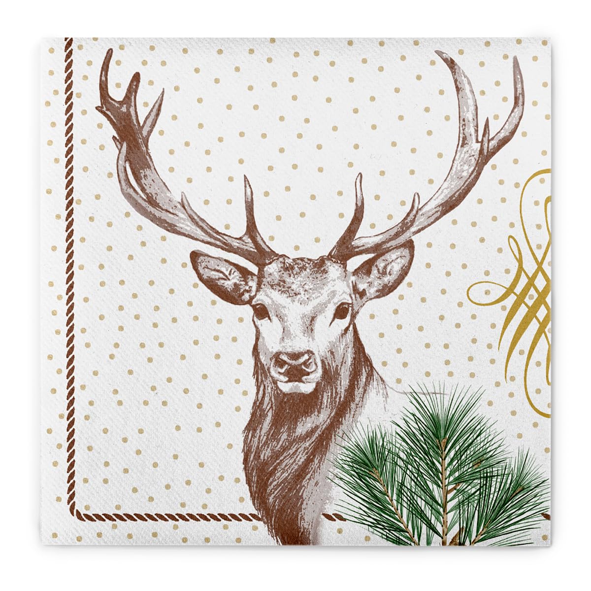 Mank Airlaid-Servietten 40x40 Cm – Stoffähnliche Weihnachtsservietten In Bordeaux, 50 Stück