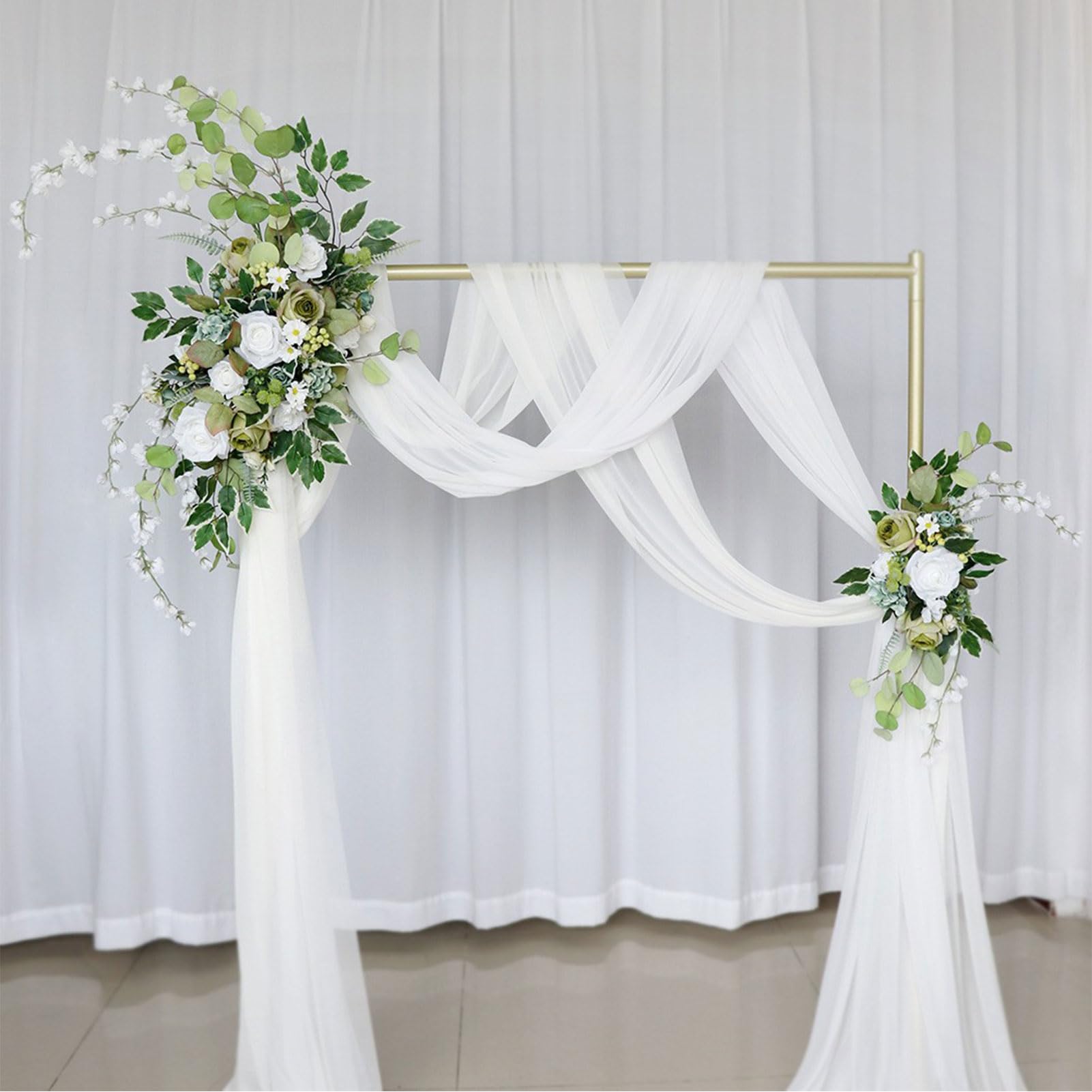 Composizione floreale bianca: allestimento per matrimoni, decorazioni per banchetti - Italia