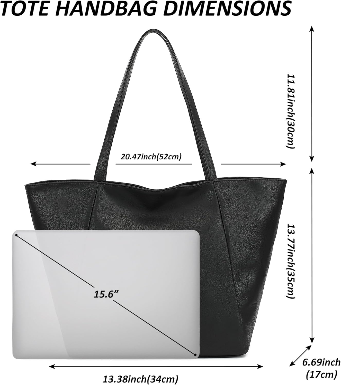TANTOMI Tote Purse for Women Large Shoulder Bag for Work Travel Purse and Handbags Weekender Bag with Zipper