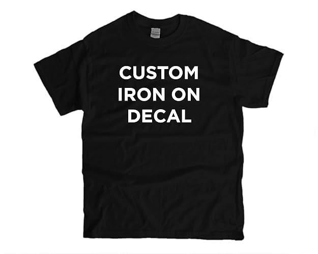Custom Iron On Vinyl Decals For TShirts DECAL ONLY