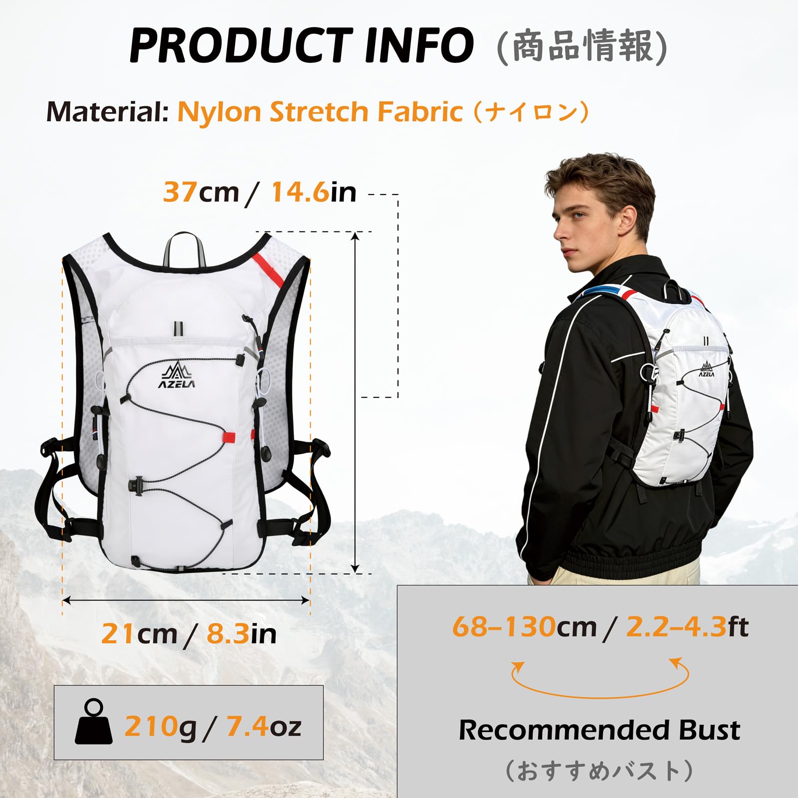 TRIWONDER Gilet Trail Hydratation Sac à Dos Running Léger | Homme Femme, Marathon, Randonnée, Vélo, Course