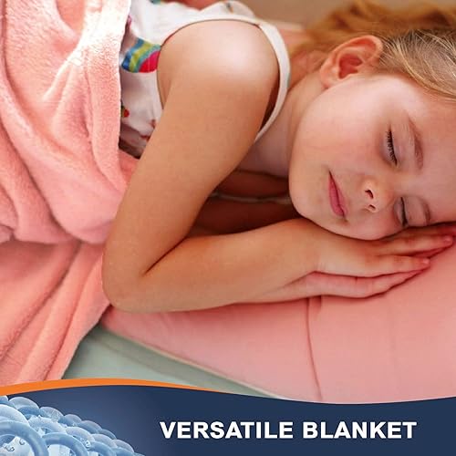 Miniatura 3 de Walensee Manta de vellón de felpa, ligera (tamaño Queen, 90 x 90 pulgadas, rosa), manta de franela de microfibra súper suave para sofá o cama,