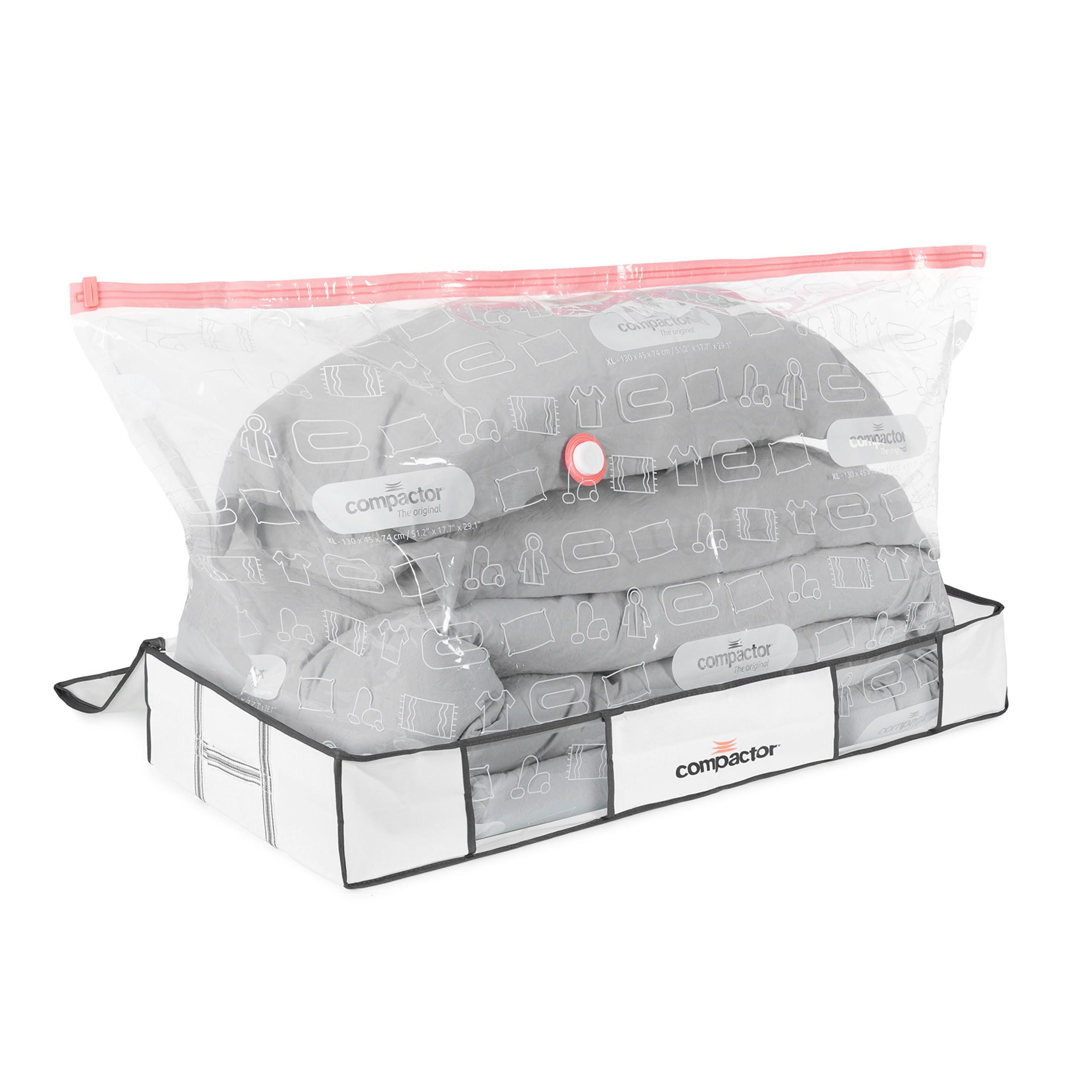 Compactor Scatole sottovuoto semi rigide 3D (XL, bianco | LIFE)