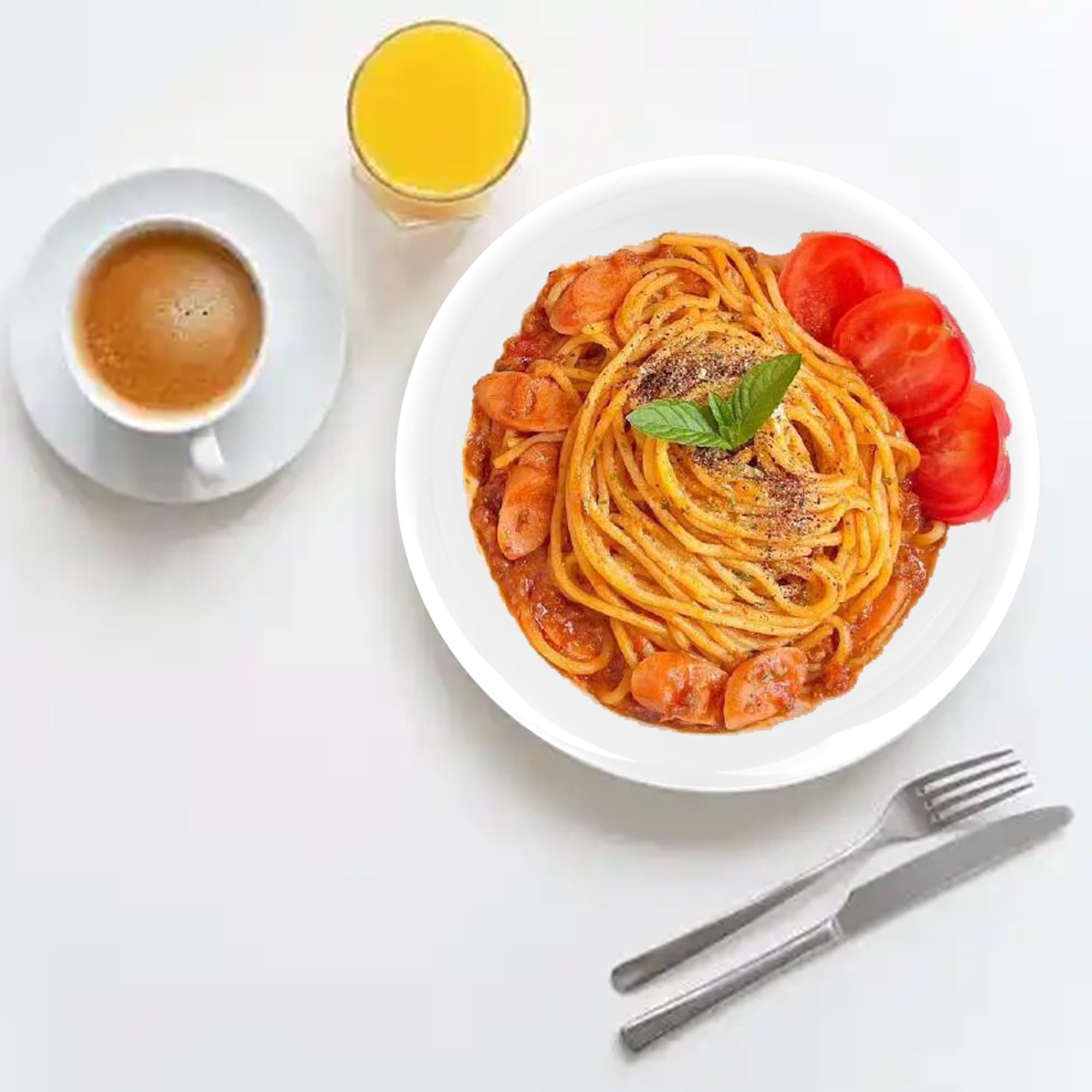 Platos para pasta, 6 platos hondos grandes de 1,1 l, platos hondos, platos para desayuno, platos para tartas, platos para ensalada, aptos para microondas y lavavajillas, blanco Φ23 cm
