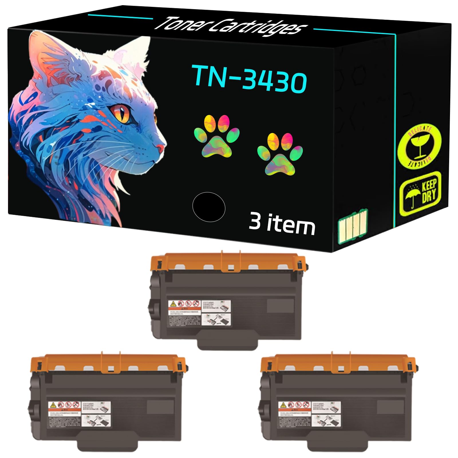 High Yield DV-411 Developer Unit Compatible for Konica Minolta bizhub 223 283 36 363 42 423 Printers, Print Clearly (3 Pack Black)