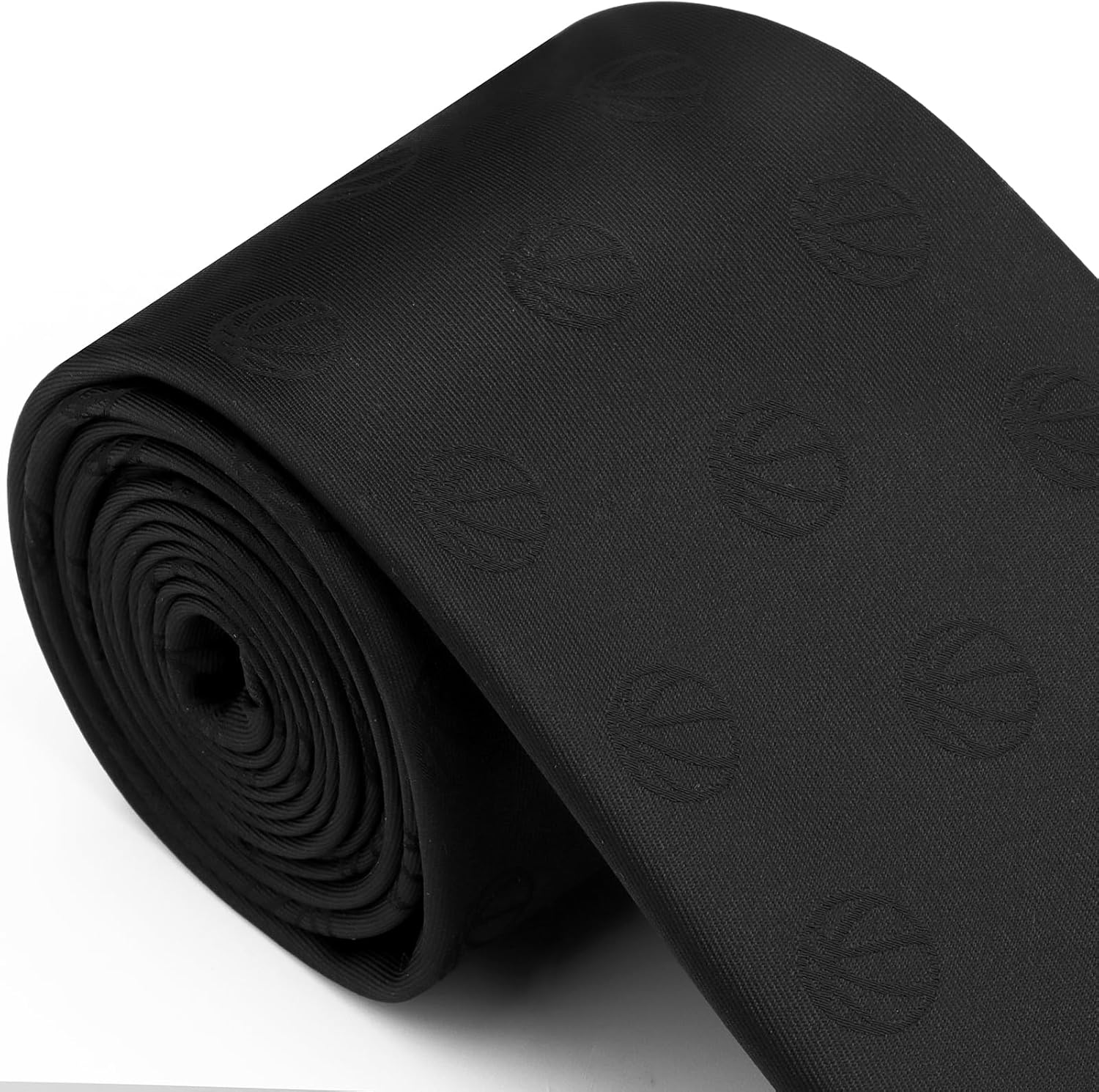 AMITER Woven Necktie with Basketball Pattern, Mens Skinny Neck Ties for Basketball Fan - Image 7