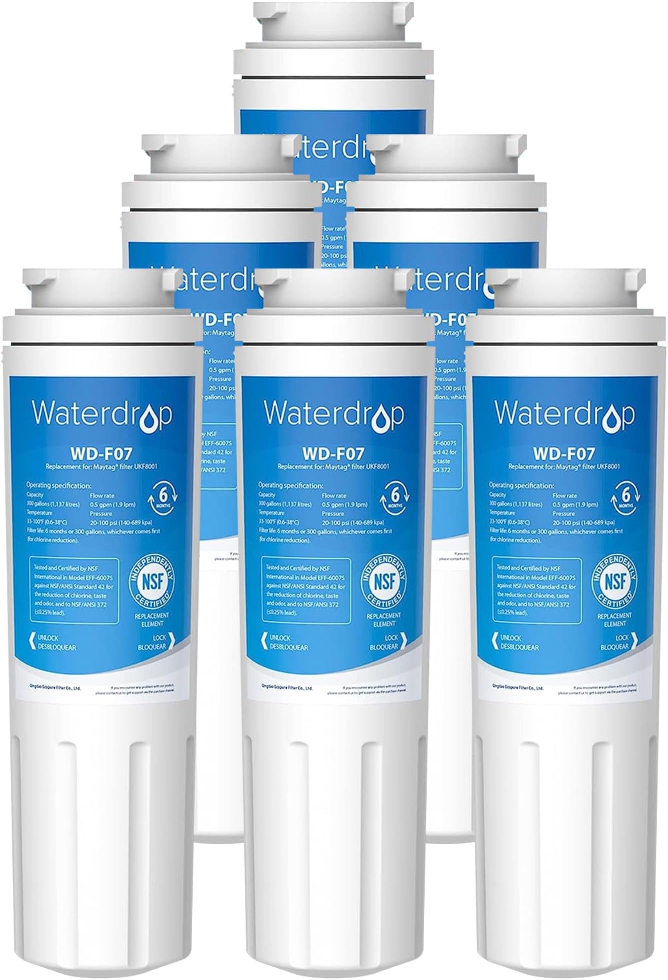 Maxblue UKF8001 Refrigerator Water Filter, Replacement for
