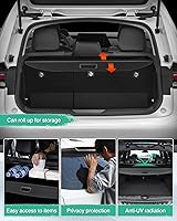 Vista 280 de Powerty Cubierta de Carga para Accesorios Kia Sportage 2023-2025 2026, Textura de Lona Cubierta Retráctil para Maletero Trasero de Carga de Equipaje