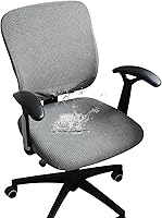 Vista 1 de Forcheer - Fundas elásticas para silla de oficina de Jacquard, resistentes al agua, 2 piezas para sillas de escritorio o de la computadora