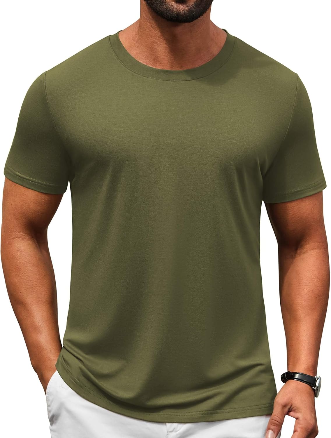 COOFANDY Men's T-Shirts Short Sleeve Crew Neck T Shirts Casual Classic Basic Tee Shirts