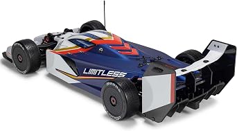 ARRMA RC Race Car 1/7 Limitless 120 8S BLX Speed Machine RTR w AVC, White/Blue, ARA7816T2