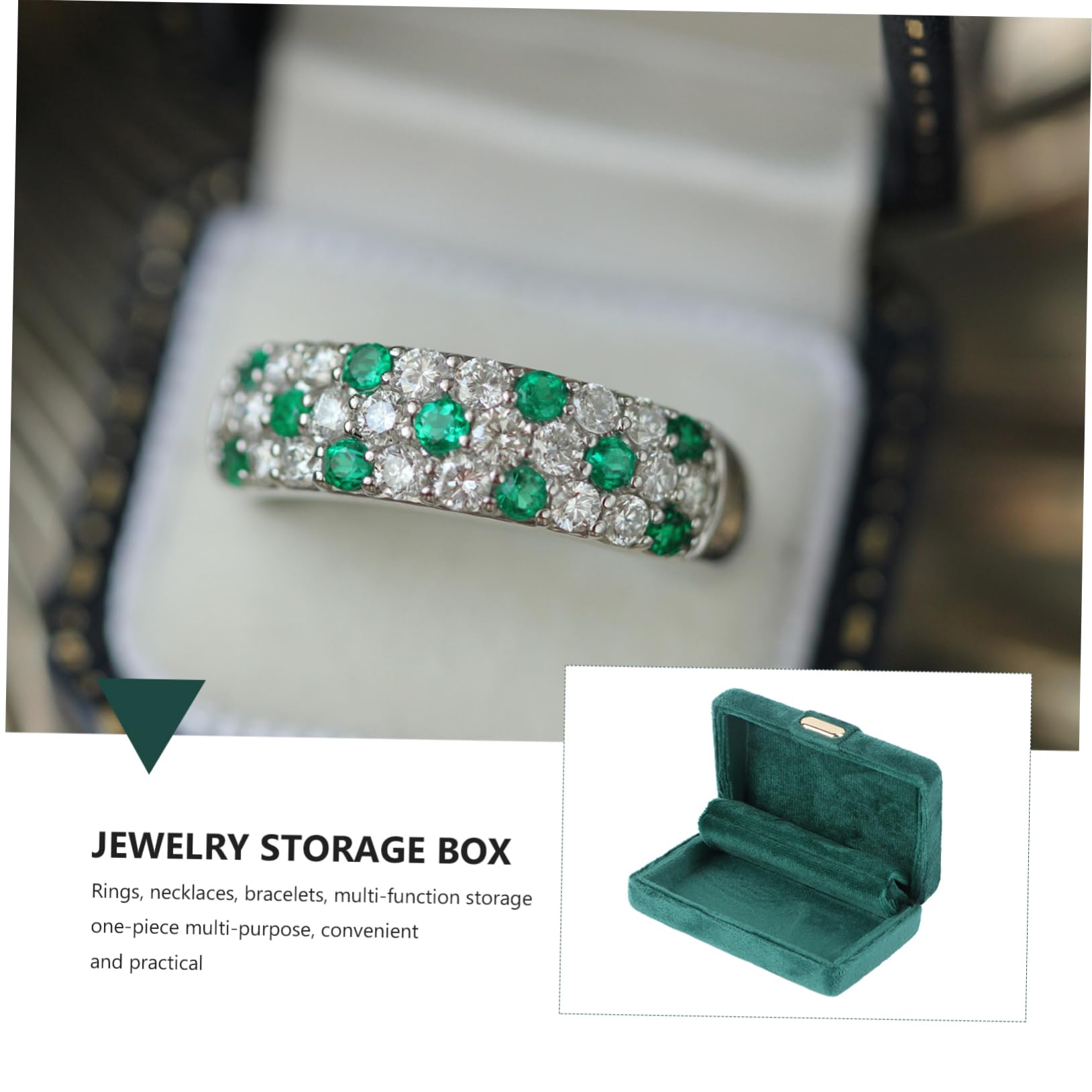 GALPADA 3piezas Collar Organizador De Joyas De Franela Caja Para Anillos y Pendientes Para Propuestas y Diseño Práctico y Elegante