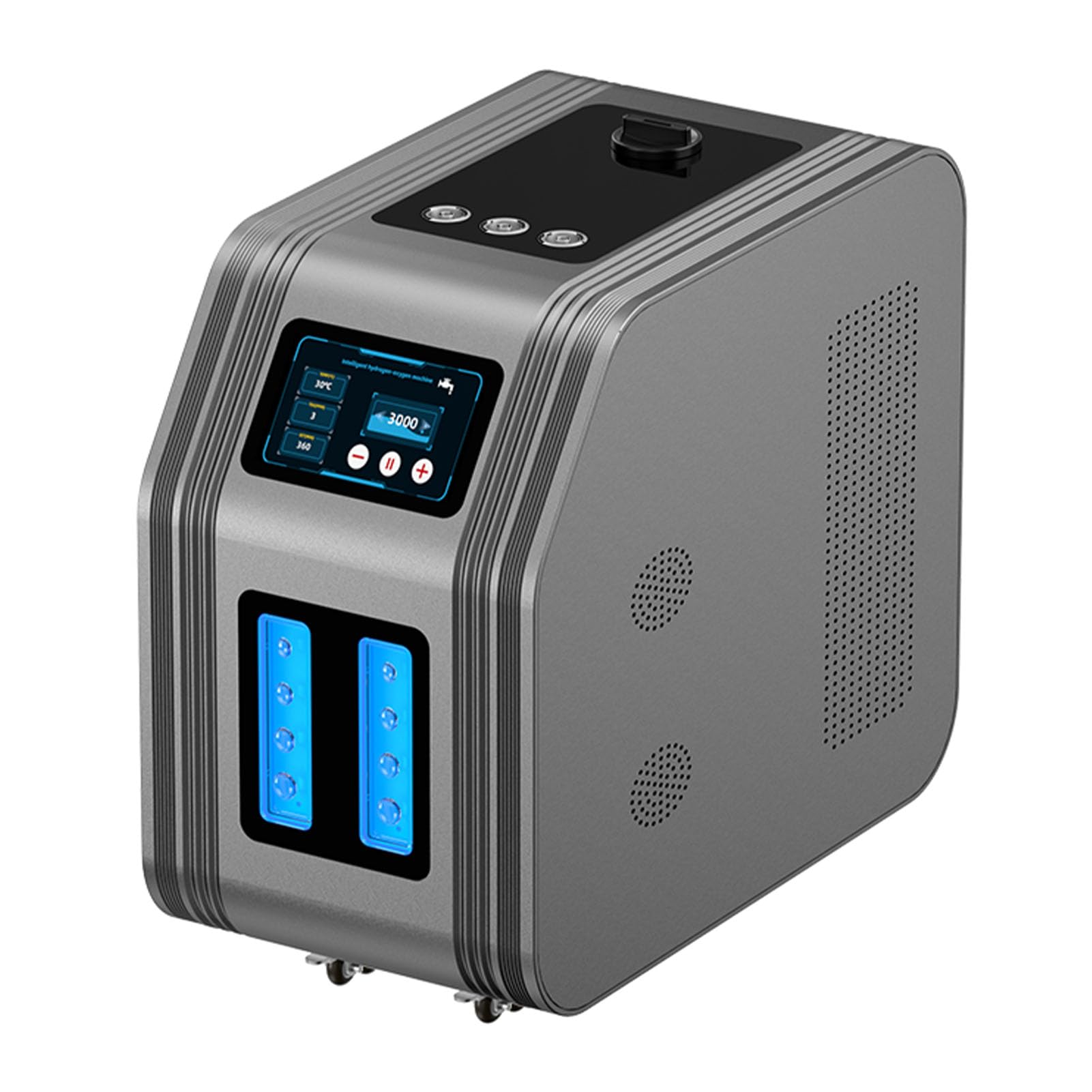 Urządzenie do inhalacji wodorem, inhalator gazowy Browns, 3000 ml/min (1000 H+1000 O+1000 H), generator wodoru o wysokiej czystości z 3 wyjściami Metallic Gray