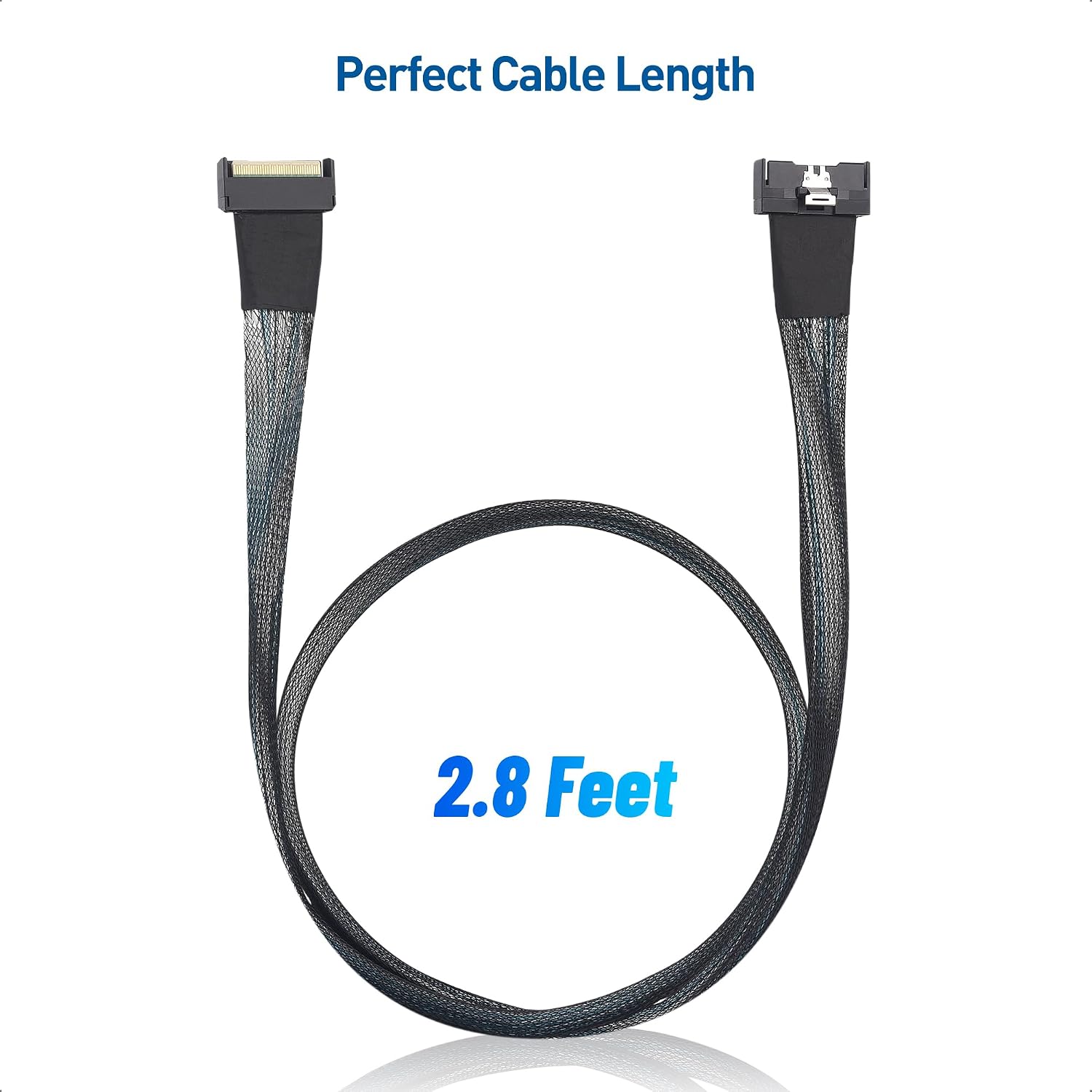 Cable Matters MCIO x8 74-Pin Cable, PCIe Gen5, 2.8ft/0.85m