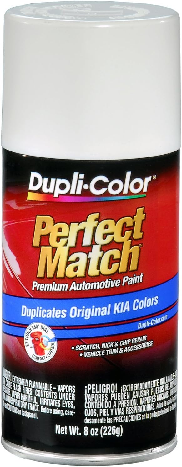 Dupli-Color (BKA0001-6 PK Clear White Kia Perfect Match Automotive Paint - 8 oz. Aerosol, (Case of 6)