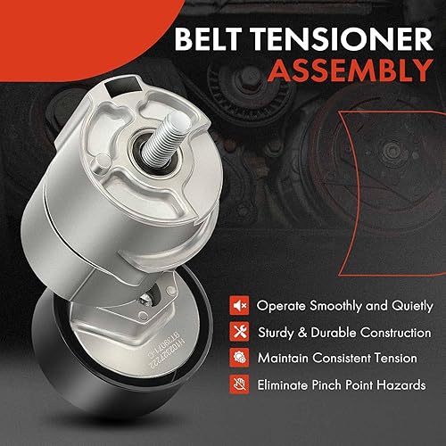 Miniatura 2 de A-Premium Conjunto tensor de correa con polea compatible con Hyundai Tucson 2010-2014, Sonata 2006-2014, Santa Fe & Kia Forte, Forte5, Optima,