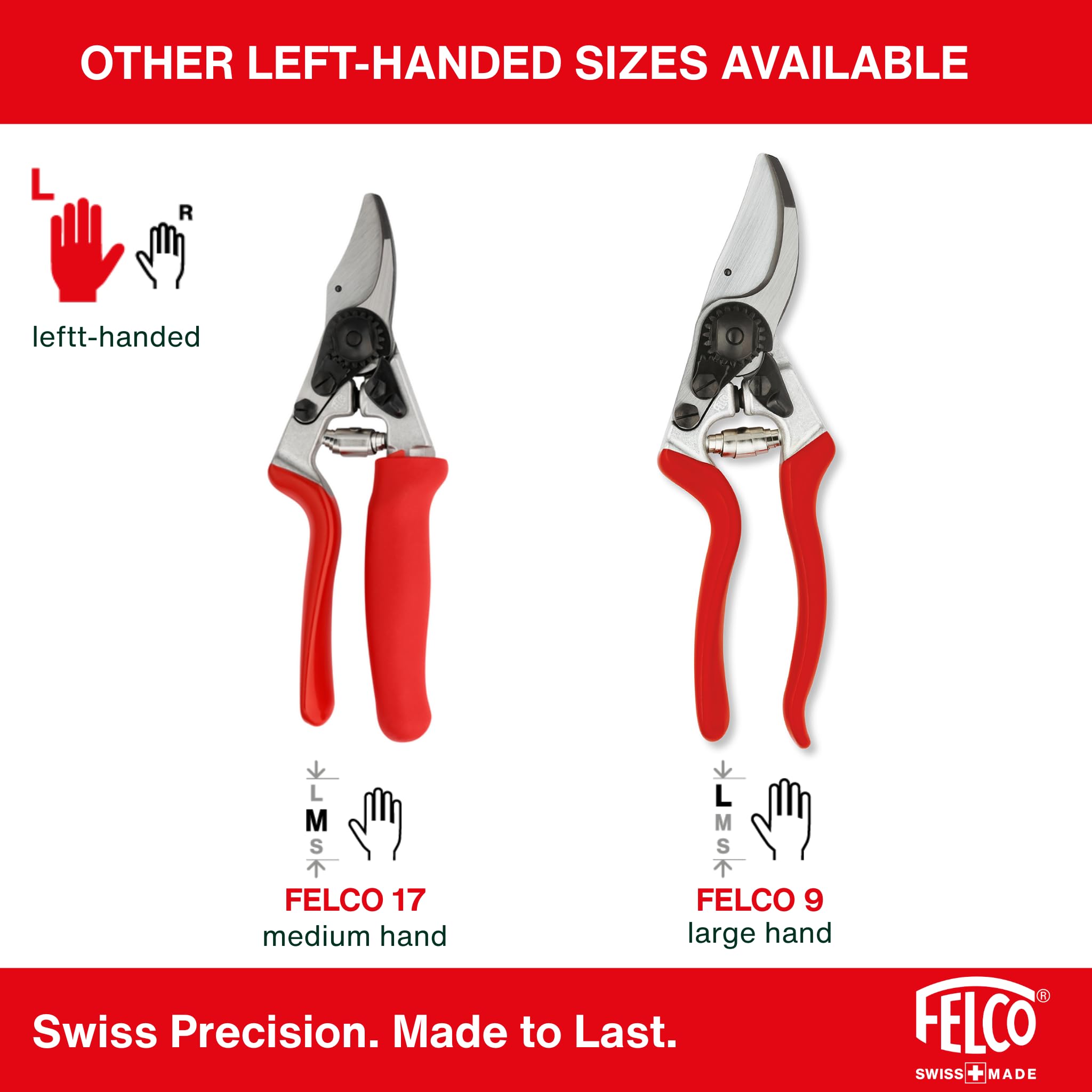 Felco 16 snoeischaar, Linkshandig, kl. handen - Snoeischaar
