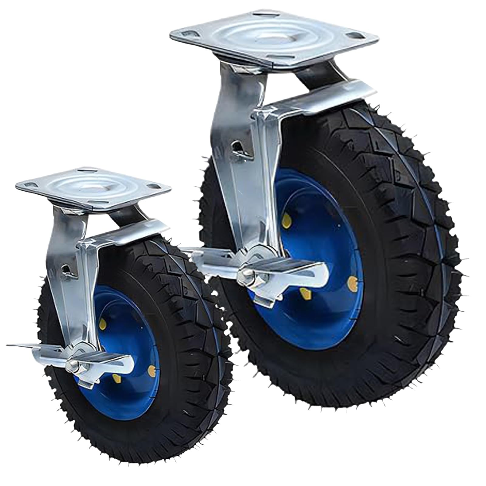 Roulettes industrielles robustes de 20 cm avec roulement fluide