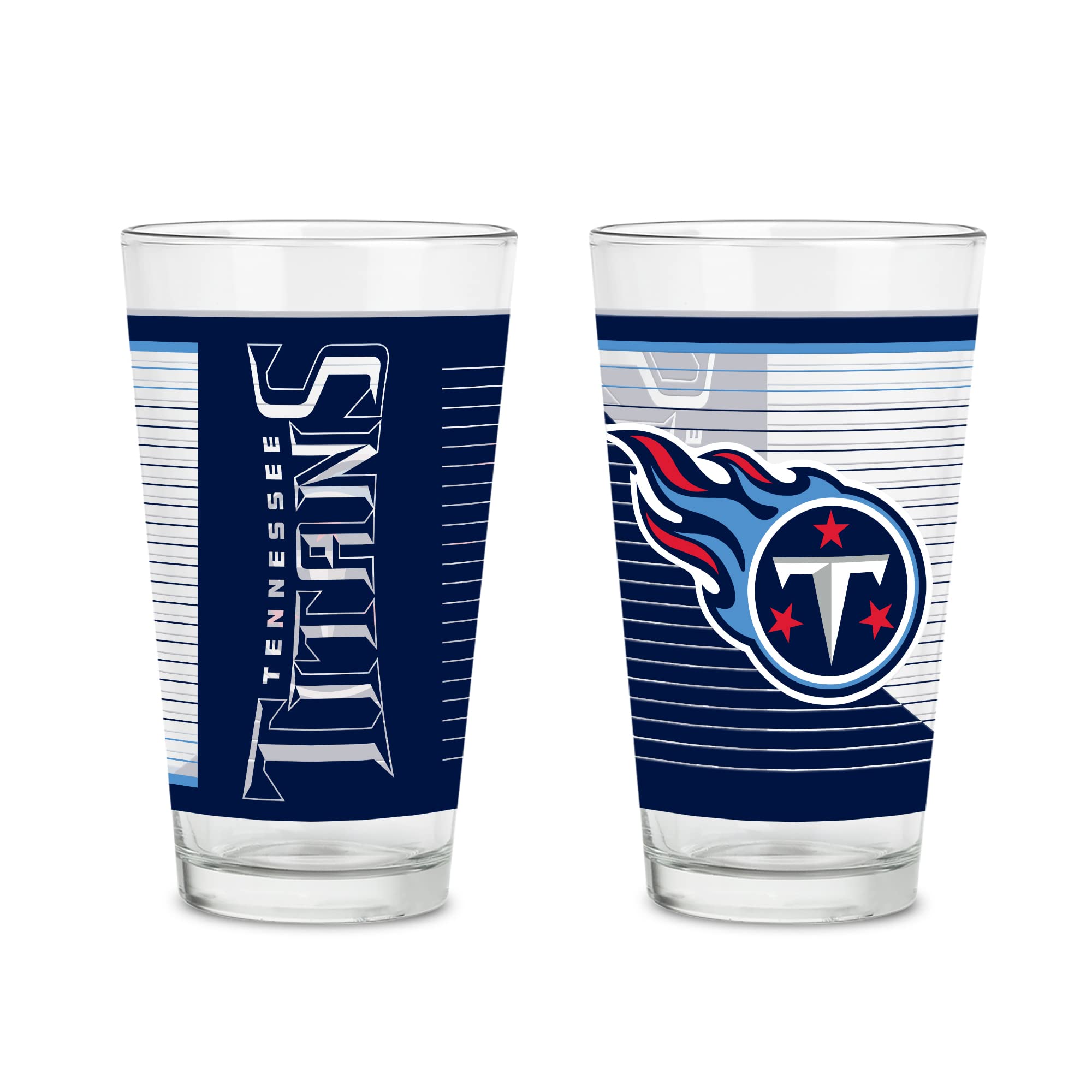 Verres à pinte Rico Industries NFL Tennessee Titans vaisselle en verre pour supporters