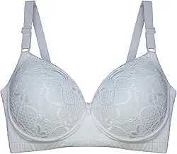 Sutiã Plus Size Rendado Bojo Alça Sustentação Reforçado