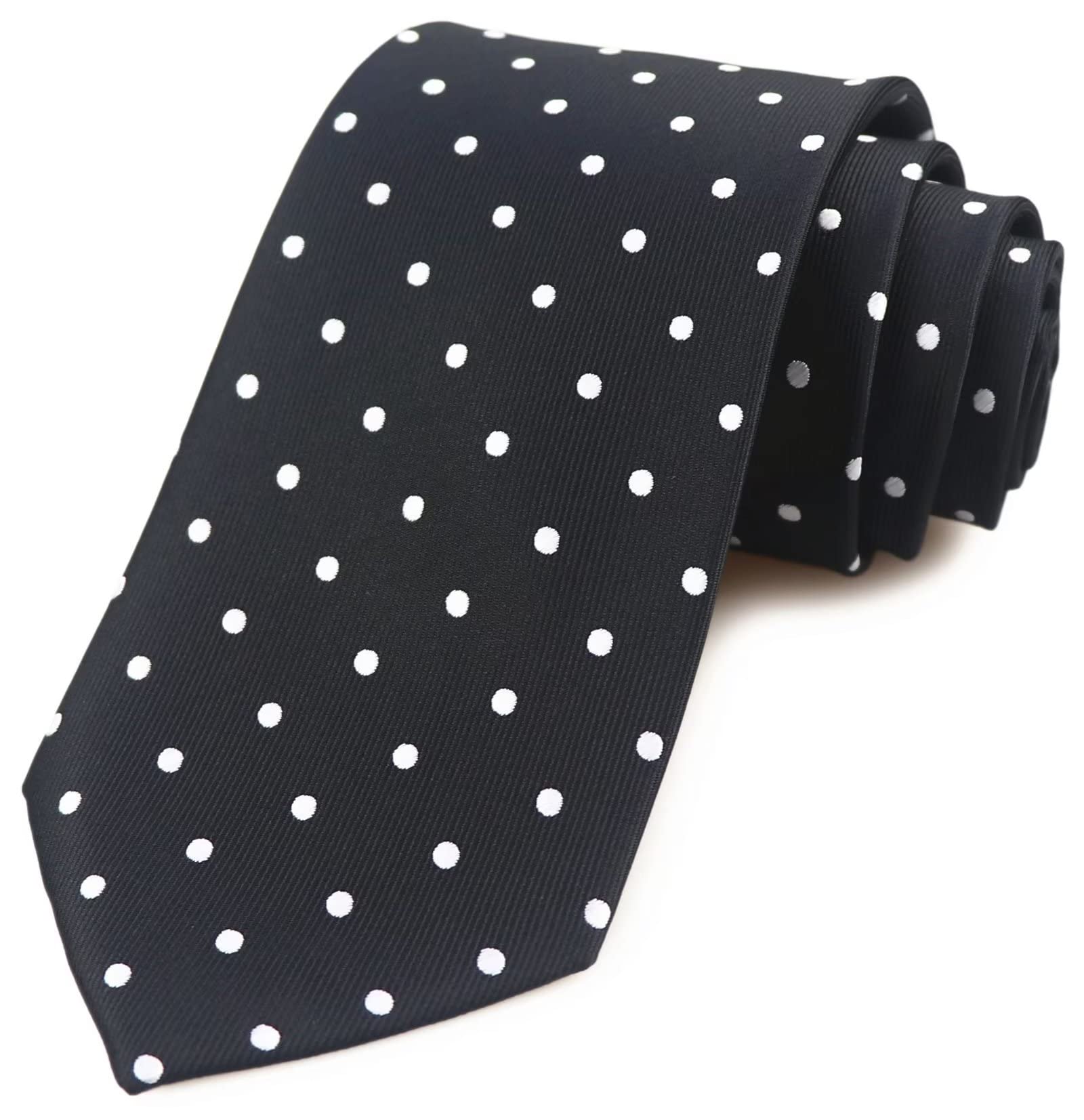 Men's Striped Patterned Tie Polka Dots Jacquard Formal Designer Neckties