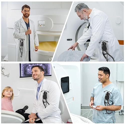 Miniatura 7 de Soporte para estetoscopio, clip para estetoscopio, soporte de cadera con funda de estetoscopio de cuero genuino para Littmann y la mayoría de