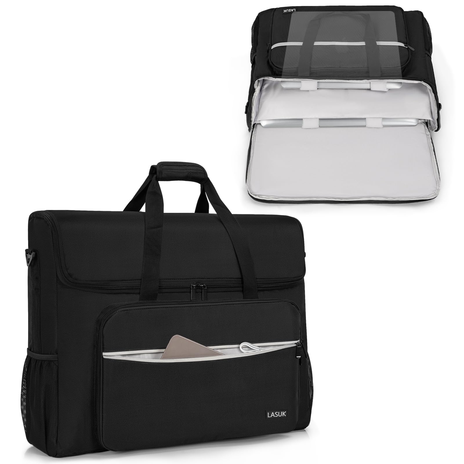 Estuche de transporte para monitor de 27-32 pulgadas (hasta 2), bolsa de mano para transportar pantallas LCD, monitores y televiso