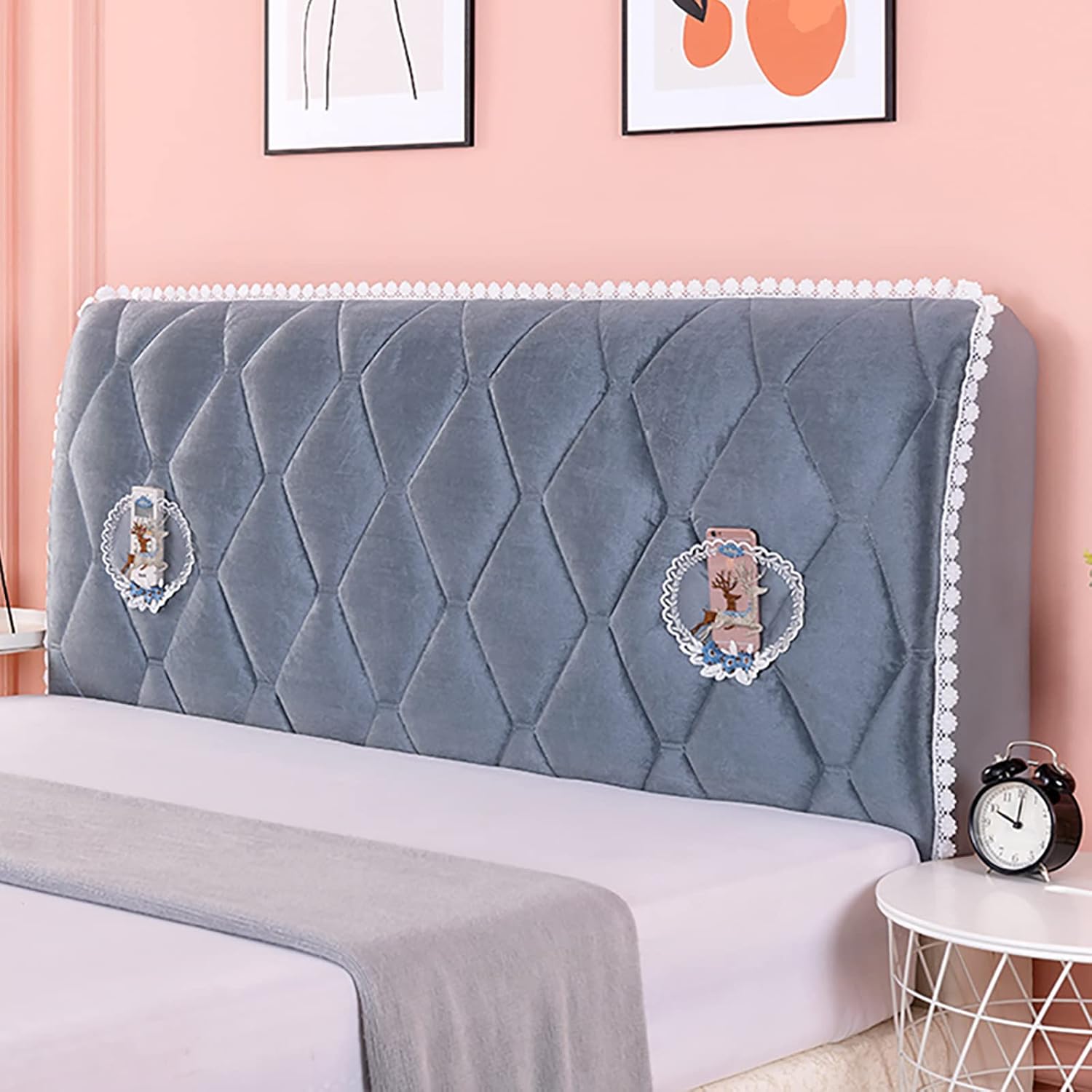 Stretch Headboards Cover Slipcover Backrest Cover, All-Inclusive Bed Headboard Slipcover Protector,Thicken Headboard Cover,for Bedroom Decoration(120/150/180/200/220 cm)