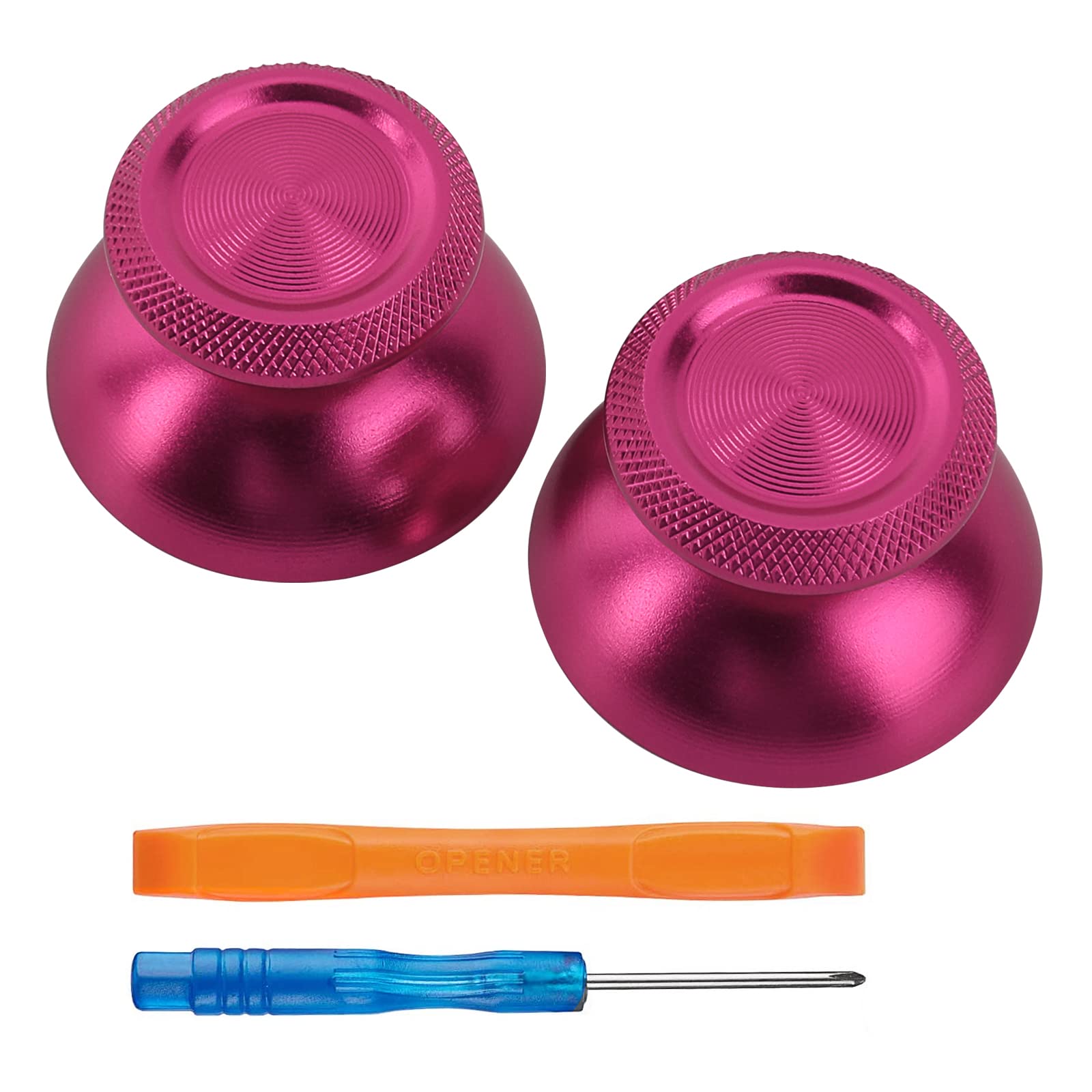 TOMSIN Metal Thumbsticks Replacement Kit for PS5 Controller – Aluminum Joysticks Accessories Compatible with PlayStation 5 DS Controller (Metal Purple)