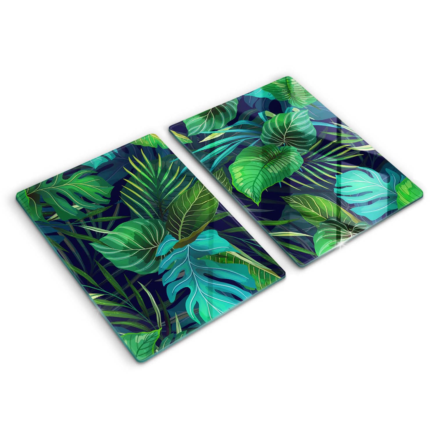 Planche à découper induction 2x40x52cm grand protège-plaque vitrocéramique jungle