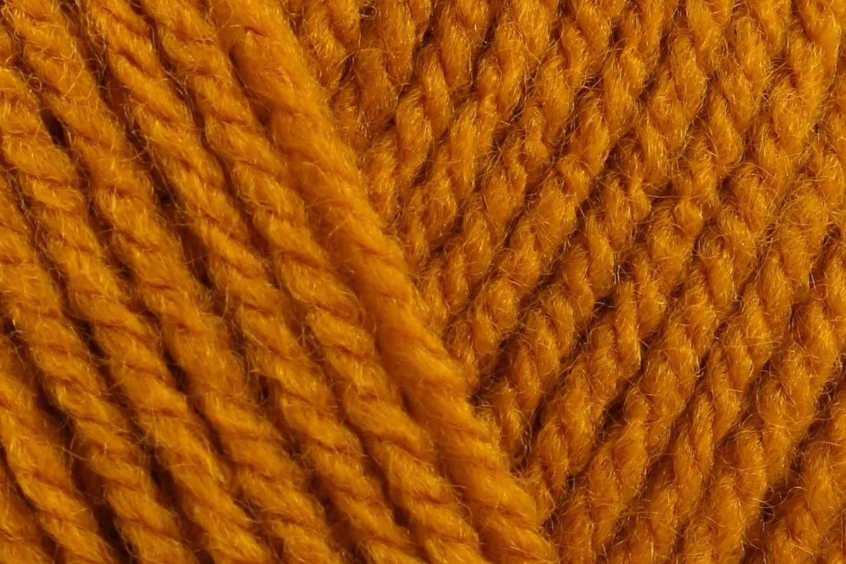 Sirdar Hayfield Bonus DK Crochet Yarn, 100% Acrylic Double Knitting Wool for Jumpers Toys Sweaters - 100g Balls - Golden (595) - Pack of 3