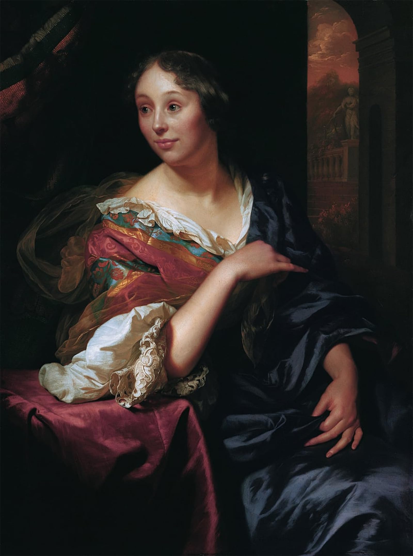 ARTXLXXBN Famous Art Print Poster Vintage Wall Art Françoise Van Diemen by Godfried Schalken or Schalcken Canvas Art Poster for Home Decor 60x90cm
