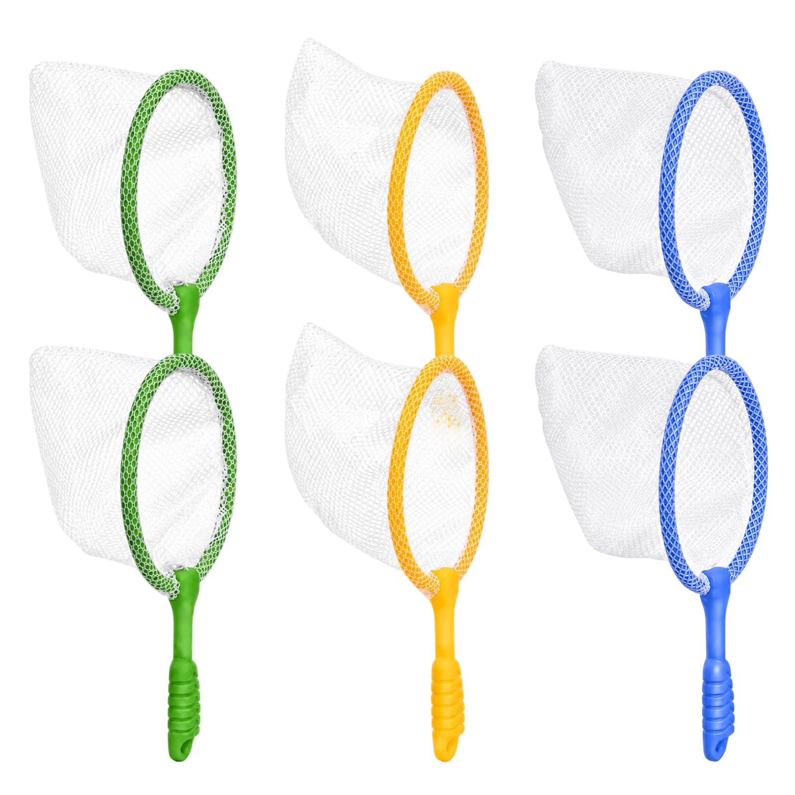 6 PCS Fishing Nets for Kids, Butterfly Net and Small Net Set, Outdoor Activity Equipment with Durable Construction, Multipurpose Children's Fishing Nets Collection