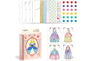 Art Sketchbook with Watercolor Painting, Little Designer Princess Ball