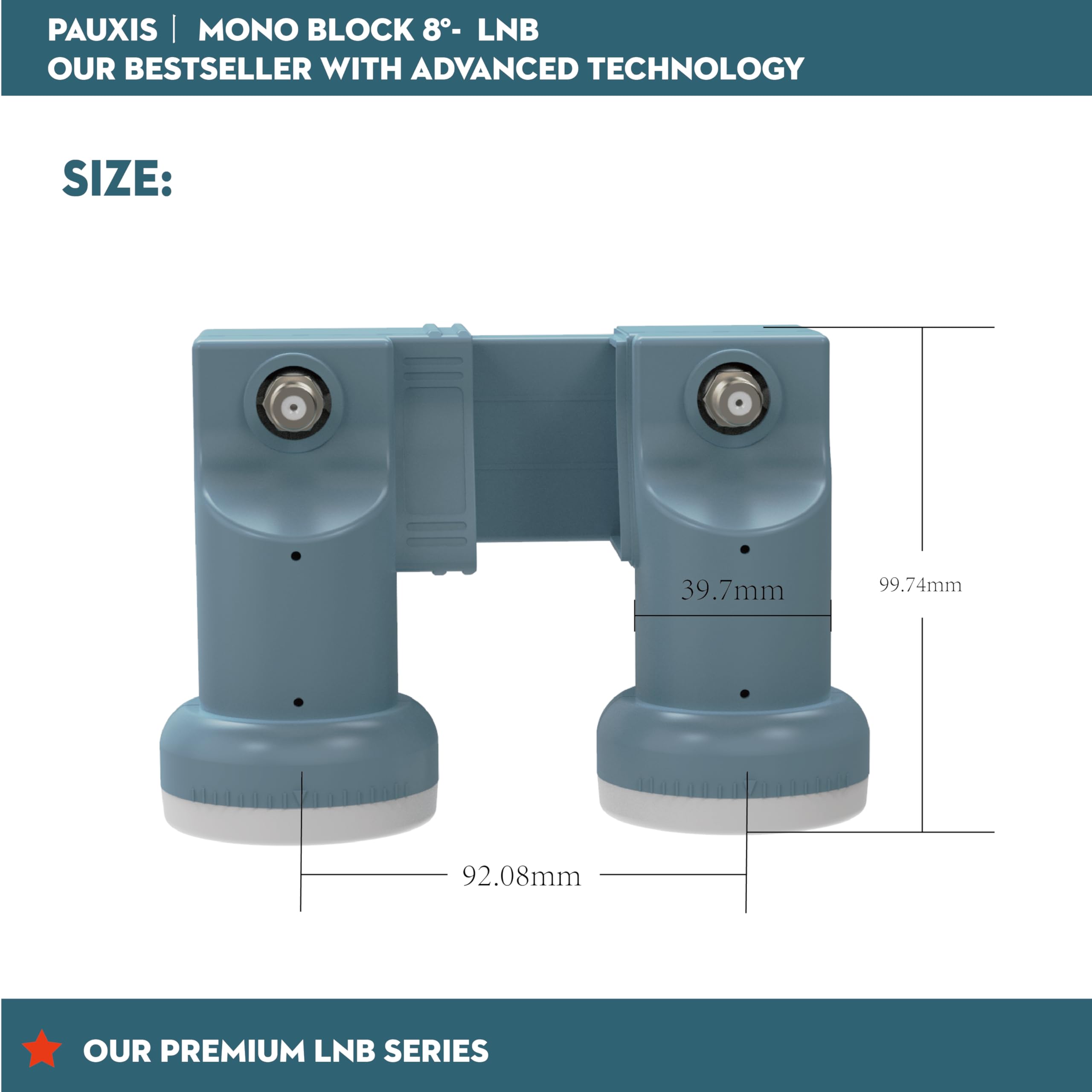 monobloque universal lnb mono8 grados