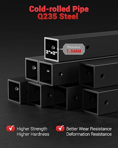 Vista 8 de GarveeLife Power Cage, Multi-Functional Power Racks for Home Gym with Cable Crossover System, 1600 LBS Weight Capacity Fitness Squat Rack for Negro