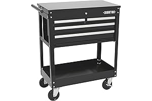 Ironton 4-Drawer Tool Carts Set with Storage Wheels and Drawers